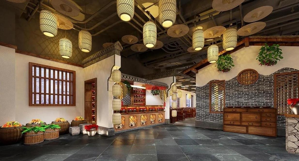 廣州餐飲店復古裝修效果圖