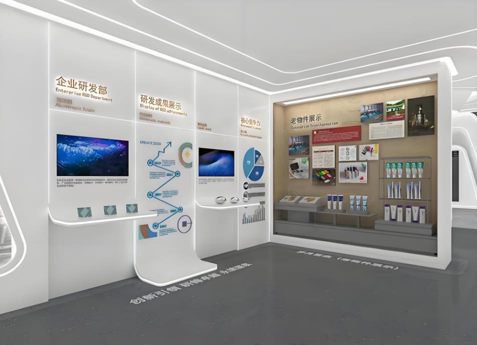 服裝企業(yè)文化展廳設(shè)計效果圖案例
